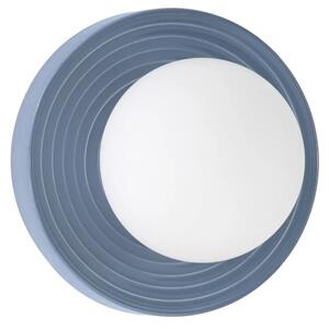 Nova Luce Modrošedé keramické nástěnné světlo Orbique 22 cm