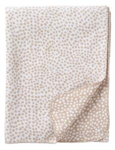 Bavlněná deka Seeds beige 140x180, Klippan Švédsko Béžová