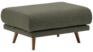 --25 % Dny MOMENTI– Kave Home Zelená podnožka Karin 90 x 70 cm s hnědou podnoží
