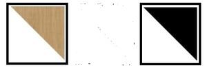 Komoda 180 MEX 10361, Dekor bílý/černý lesk