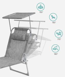 OPALOVACÍ LEHÁTKO kov, textil Modante - Online Only zahradní nábytek, Online Only