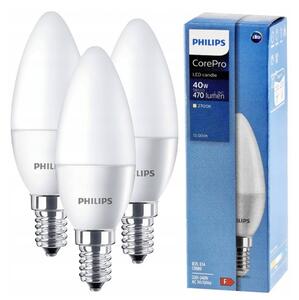 3x LED žárovka E14 5W 470lm 94lm/w 2700k