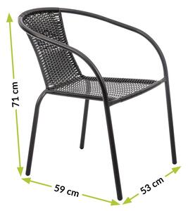 Zahradní židle HERKULES 3 černá