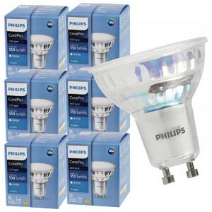 6x LED žárovka GU10 4,9W 550lm 4000k neutrální bílá