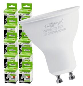 6x LED žárovka GU10 10W teplá bílá