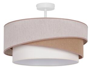 Duolla - Přisazený lustr KOBO 1xE27/15W/230V pr. 45 cm béžová/hnědá/bílá