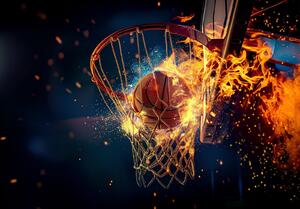 Fototapeta vliesová: Sport Basketball - 312x219cm