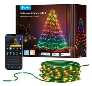 Govee - LED RGBICW Venkovní vánoční řetěz 2700-6500K 20m Wi-Fi Matter IP66
