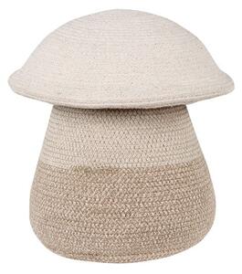 Béžový látkový dětský koš na hračky ø 33x38 cm Mama Mushroom – Lorena Canals