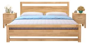 Manželská postel 160 cm Senalan (přírodní) (s roštem) (s úl. prostorem)