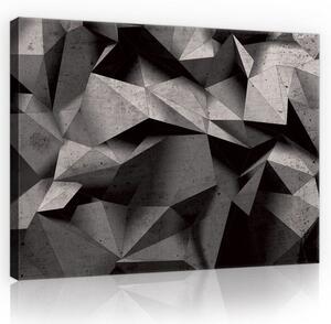 Obraz na plátně: Černobílá abstrakce (3) - 75x100 cm