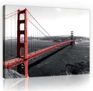 Obraz na plátně: Golden Gate Bridge (1) - 75x100 cm