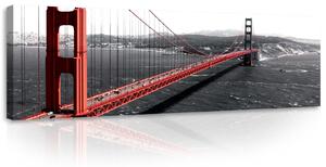 Obraz na plátně: Golden Gate Bridge (1) - 145x45 cm