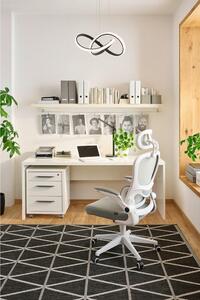 PSACÍ STŮL, vysoce lesklá bílá, 180/69/75 cm Xora - Kancelářské stoly