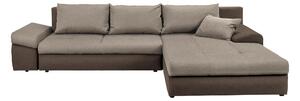 ROHOVÁ SEDAČKA, textil, hnědá, světle hnědá Carryhome - Sedací soupravy, Online Only