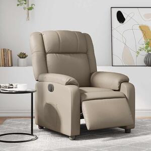 Elektrické polohovací křeslo cappuccino umělá kůže 3205142