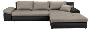 ROHOVÁ SEDAČKA, textil, antracitová, šedobéžová Carryhome - Sedací soupravy, Online Only