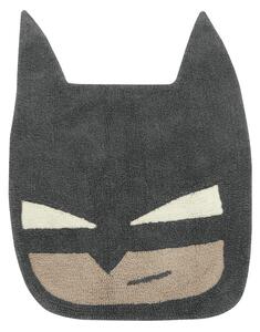 Černý pratelný ručně tkaný vlněný dětský koberec 90x120 cm BatBoy – Lorena Canals