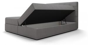 Moderní postel s úložným prostorem 140x200 STIG 5 - světle šedá