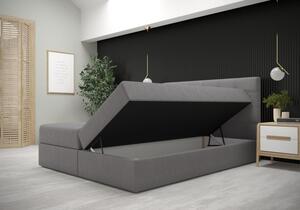 Moderní postel s úložným prostorem 140x200 STIG 5 - šedá