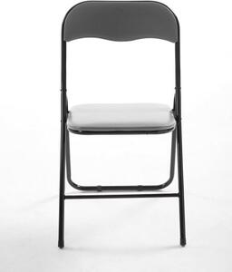 Skládací židle Elise šedá/černá
