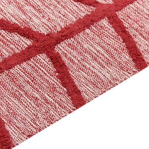 Bavlněný koberec 160 x 230 cm červený SIVAS