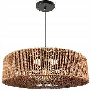Závěsné svítidlo TOOLIGHT béžové boho kovové E27 pro 1 žárovku