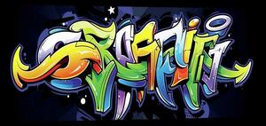 Obraz na plátně: Graffiti (4) - 145x45 cm