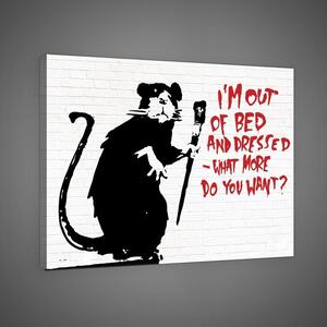 Obraz na plátně: What More Do You Want? (graffiti) - 75x100 cm