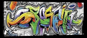 Obraz na plátně: Graffiti (12) - 145x45 cm