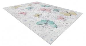 Dětský kusový koberec Bambino 1610 Butterflies cream 80x150 cm