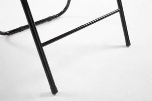 Skládací židle Elise šedá/černá