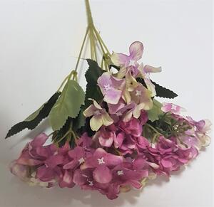 Hortenzie kytice růžová 30cm umělá