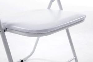 Skládací židle Elise bílá/bílá