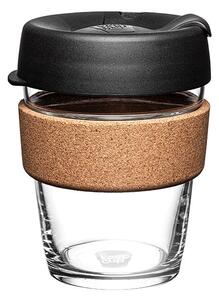 Černo-hnědý cestovní hrnek 340 ml Brew Cork Black M – KeepCup