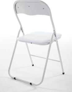 Skládací židle Elise bílá/bílá