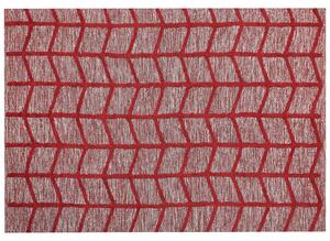Bavlněný koberec 160 x 230 cm červený SIVAS