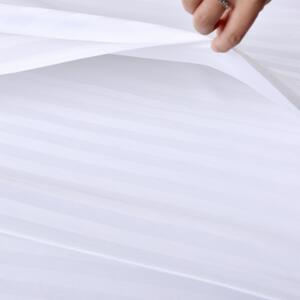 Hotelové povlečení z mikrovlákna JASMINE bílé - proužek 2 cm Rozměr povlečení: 70 x 80 cm | 140 x 200 cm