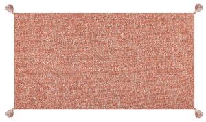 Bavlněný koberec 80 x 150 cm oranžový MUGLA