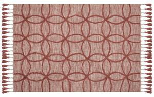 Bavlněný koberec 160 x 230 cm červený KIRSEHIR