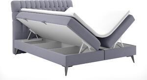Kontinentální postel 140 cm Molera (fialová) (s úložným prostorem). 1020323