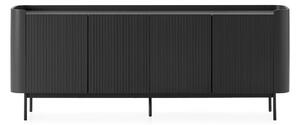 Černá komoda 200x80x40 cm Willa – MOME
