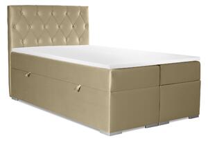 Kontinentální postel 160 cm Ronda (zlatá) (s úložným prostorem). 1044227