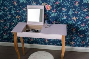 Toaletní stolek LILLO se zrcadlem - 65x35 cm námořnická modř