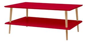 Konferenční stolek KORO LOW široký 110x70 cm - červený