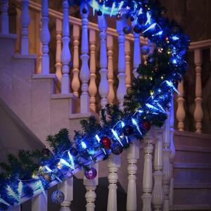 Vánoční svítící rampouchy modré, venkovní 80LED