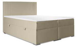 Manželská postel Boxspring 140 cm Morcano (béžová) (s úložným prostorem). 1044274