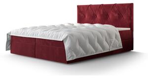 Hotelová postel LILIEN - 180x200, červená
