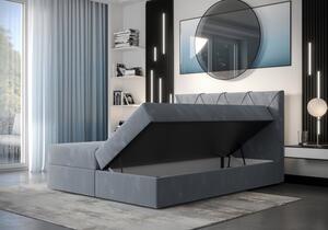 Hotelová postel LILIEN - 140x200, modrá