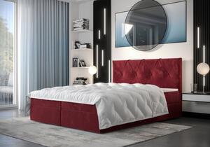 Hotelová postel LILIEN - 140x200, červená